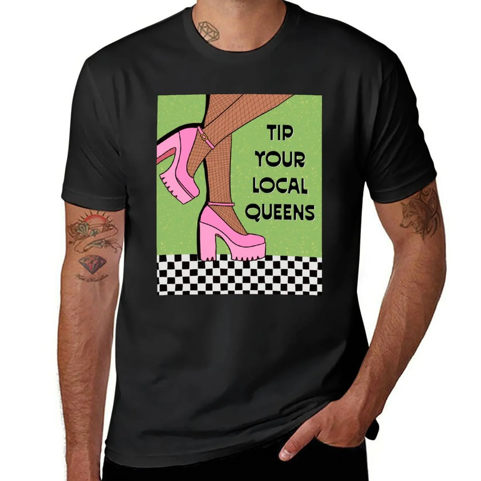

New Tip Your Local Queens T-Shirt plus size tops tees aesthetic clothes men graphic t shirts