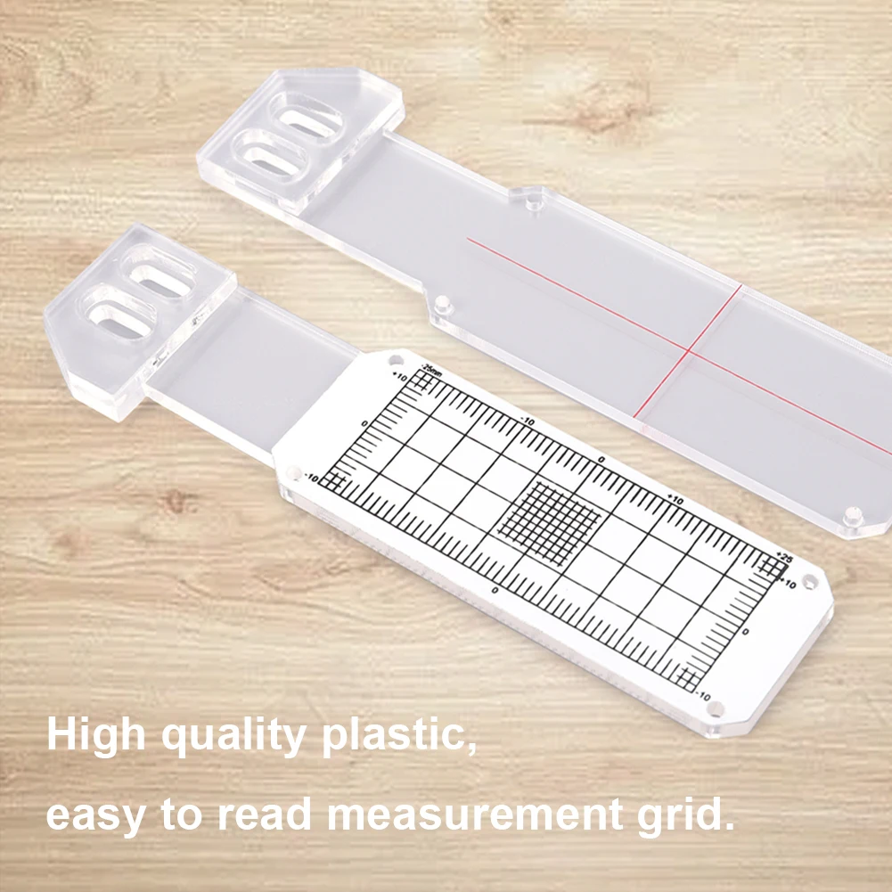 Monitoring Scale Crack Monitor Plastic Easy-to-Read Measurement Grid Convenient Crack Monitor Concrete Crack Monitoring Record