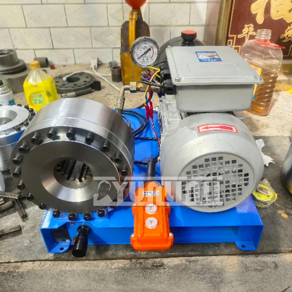 2.2kw Hydraulic Hose Crimper Machine Electric Shrinking Machine High-pressure Oil Pipe 10-31mm Hydraulic Hose Crimping Machine 2