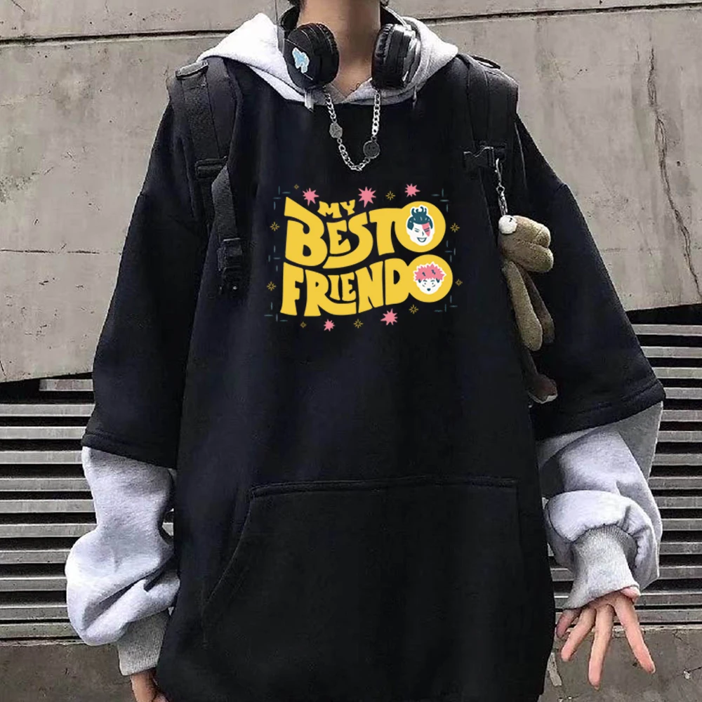 

Japanese Anime Jujutsu Kaisen My Besto Friendo Todo Aoi Hoodies Graphic Manga Sweatshirts Female