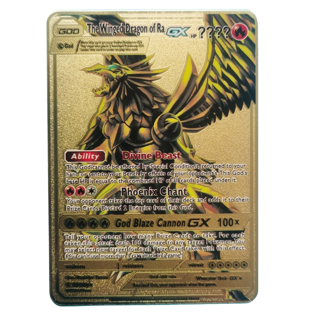 thumbnail image 1 of 20 Style New Cards Gold Metal Cards English Hard Iron Cards Mewtwo Pikachu Gx Charizard Vmax Package Game Coll, 1 of 5