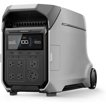 Portable Power Station 4096Wh LFP Battery Expandable to 48kWh 120V 240V 4000W AC Output Solar Generator for Home 1