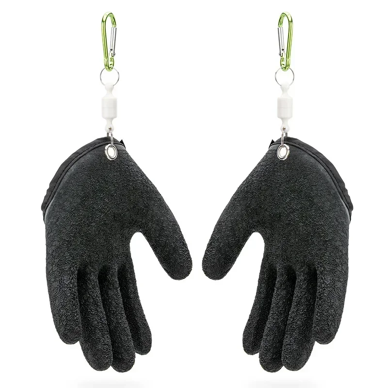 Fishing Gloves fishing gloves Anti-Slip Protect Hand From Puncture Scrapes Fisherman Professional Catch Fish Latex Hunting Gloves Left/Right