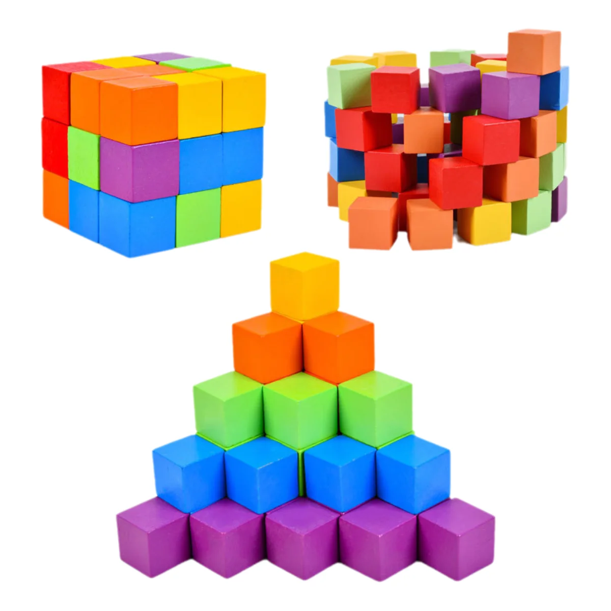 Educational Wooden Building Blocks Set for Kids Double Against Blocks Arithmetic Learning Game Puzzle Toy Ideal for Cognitive - 5