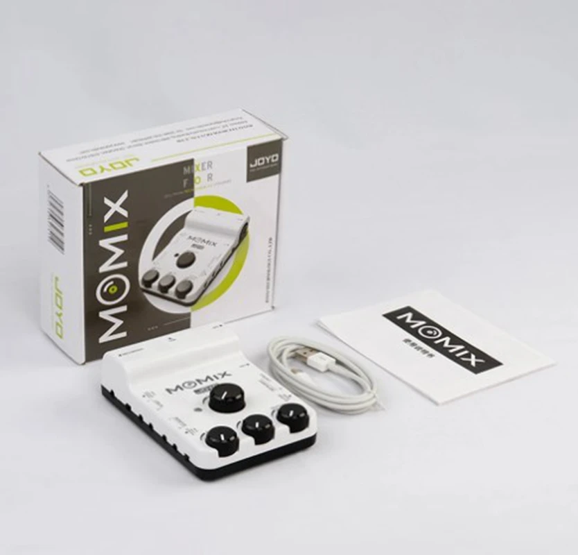 Joyo Momix Effect Mobile Usb Live Sound Card Per La Registrazione Canto Live Streaming Per Microfono Tastiera Per Chitarra Tamburo Elettronico