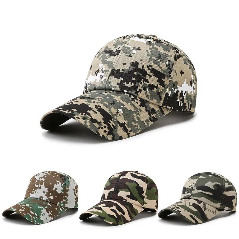 

Camouflage Baseball Cap Adjustable Duck Tongue Cap Sun Protection Hiking Outdoor Hat Mesh Tactical Military Fishing Snapback Hat