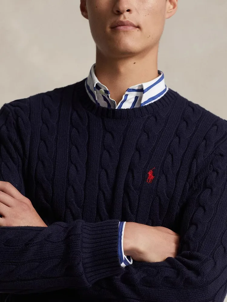 Cashmere Sweater Men Women Winter Classic Crew Neck POLO Knit Ralph Lauren Pullover