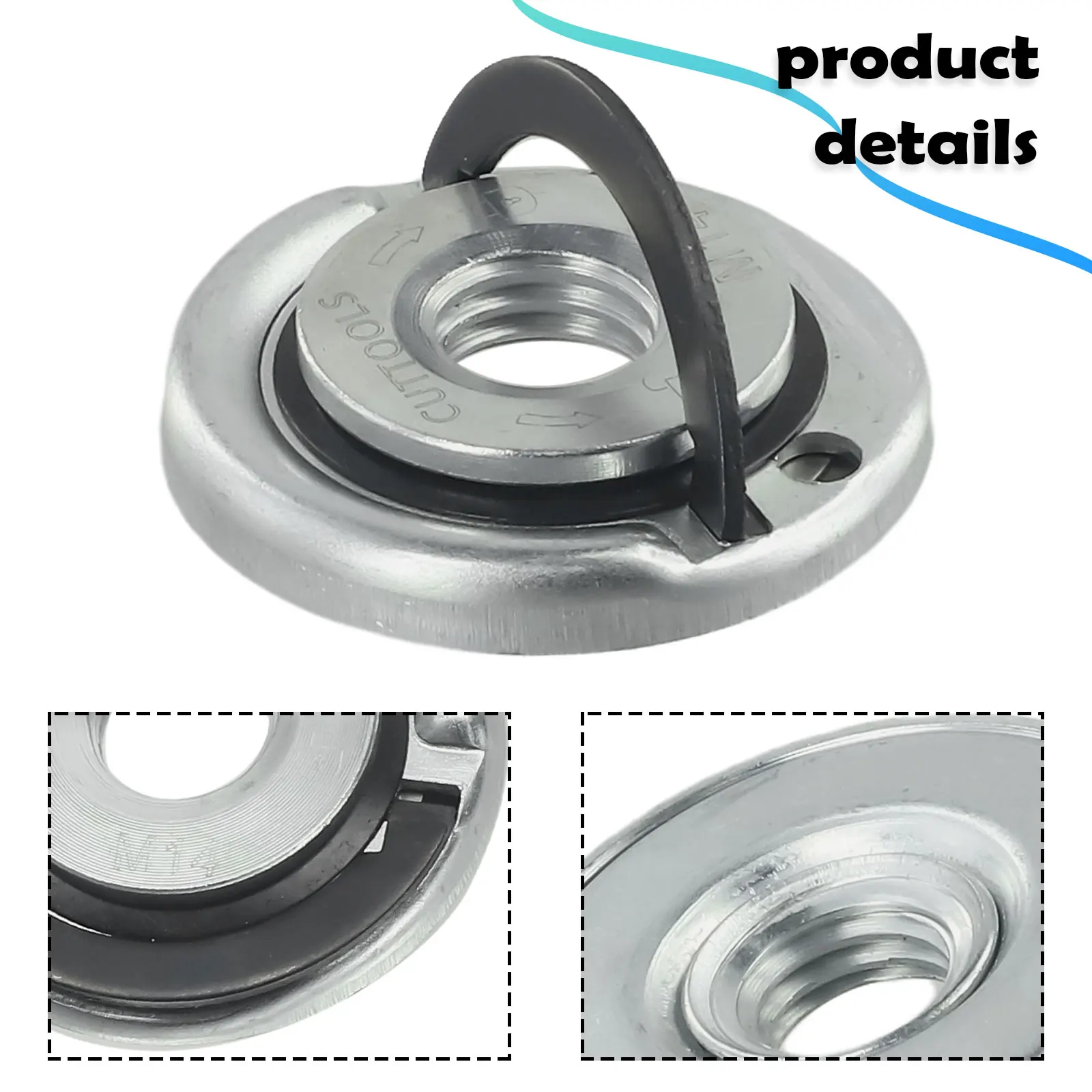 

For Change Discs/blades/other Accessories Flange Lock Nut Light Equipment Practical 1PC M14 Tuerca Desmontable
