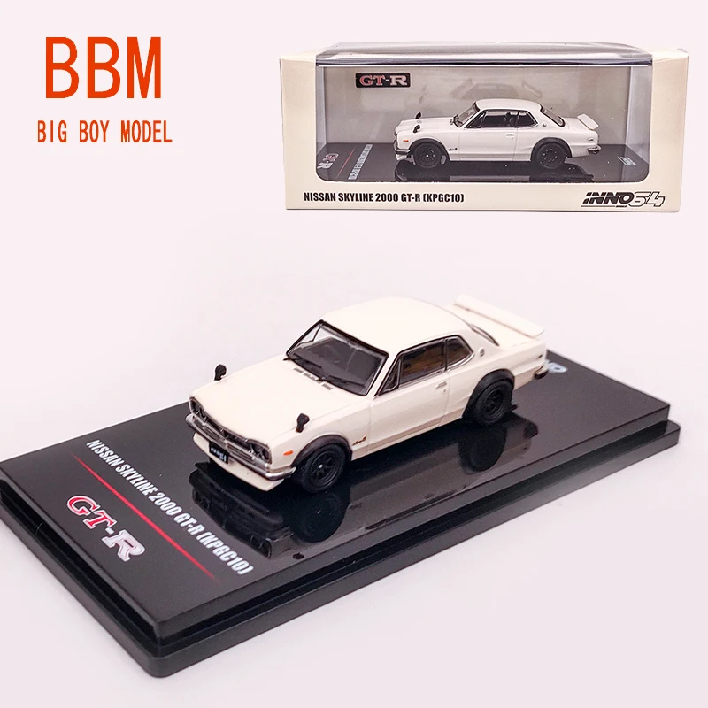 

Diecast 1/64 Scale NISSAN SKYLINE 2000 GTR KPGC10 Simulation Alloy Car Model Scene Display Collection Ornaments Toys for Boys