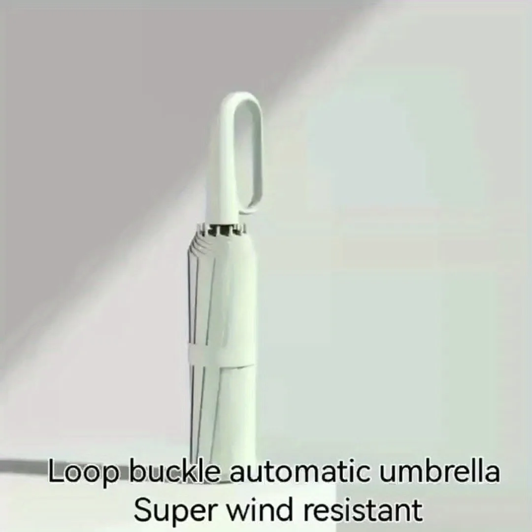Vollautomatischer Faltschirm mit 10 Knochen, fortschrittliches Gefühl, Sonnenschein und Dual-Purpose-Sonnenschirm, extra große Verdickungsverstärkung – Detail 2
