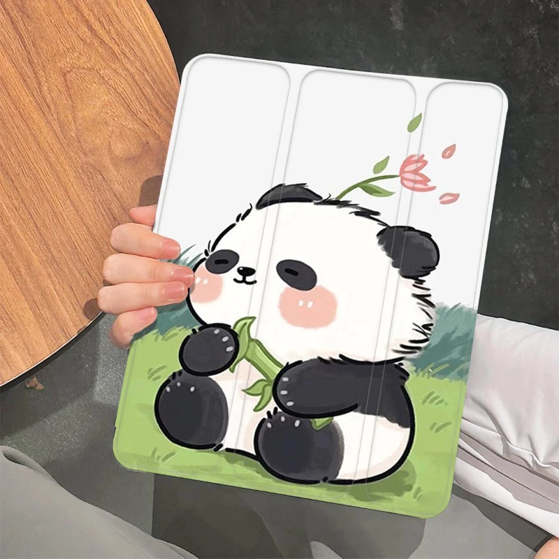 Adorable Transparent Panda Tablet Cover