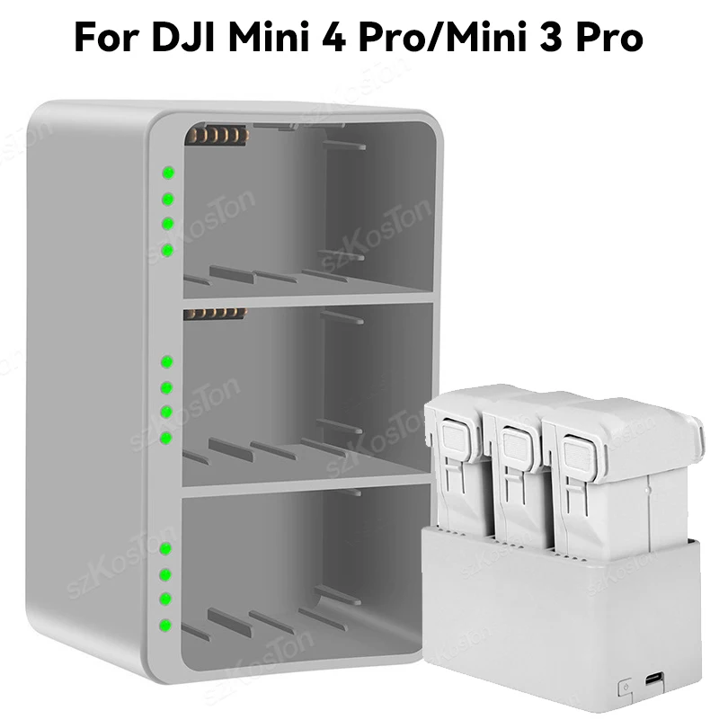 Lipo Battery Charger Drone Battery Charger USB Battery Charger Flight Battery For Mini 3/Mini 3 Pro Fast Charging Charging Hub For DJI Mini 4 Pro Drone Accessories