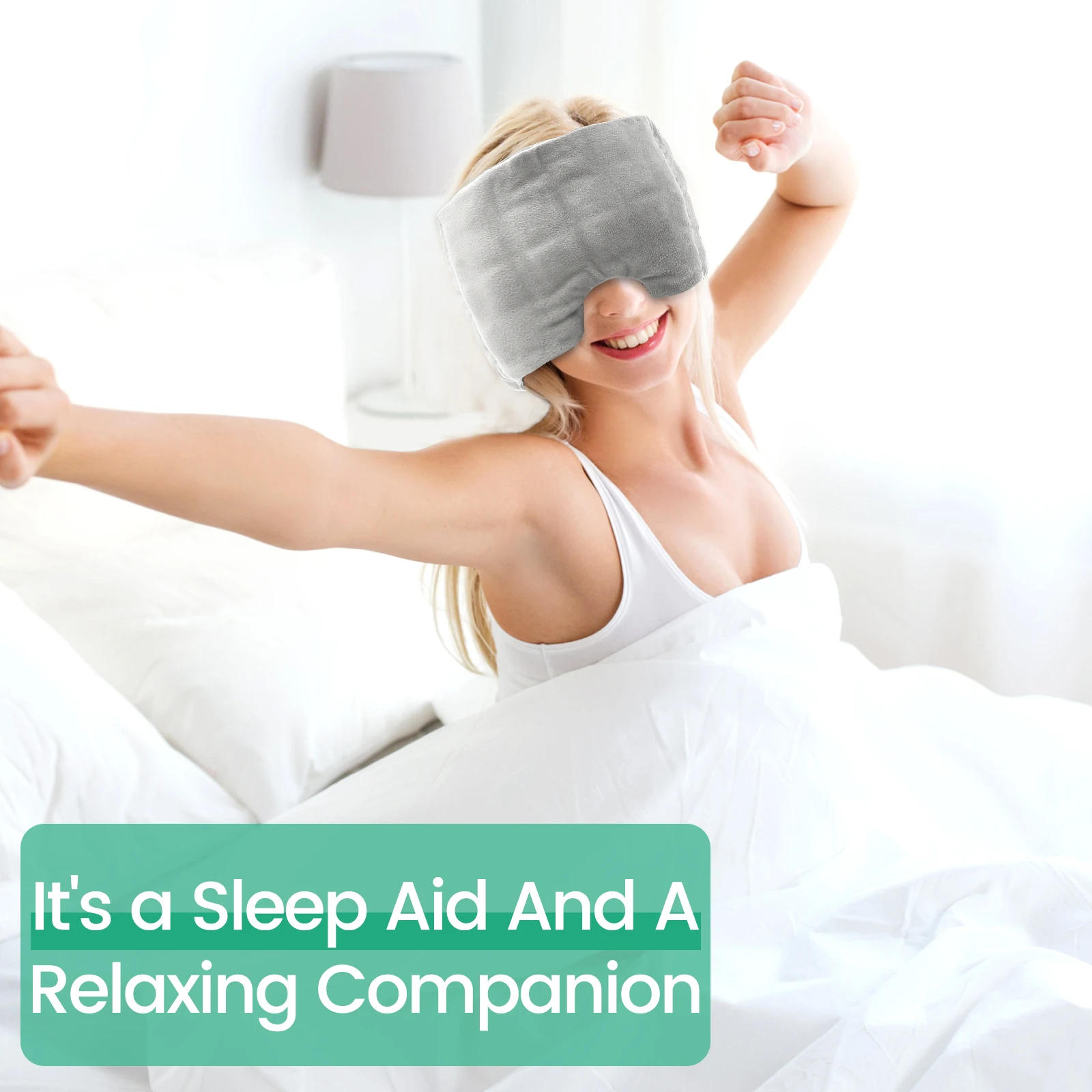 Soft Velvet Eye Mask for Sleep and Travel