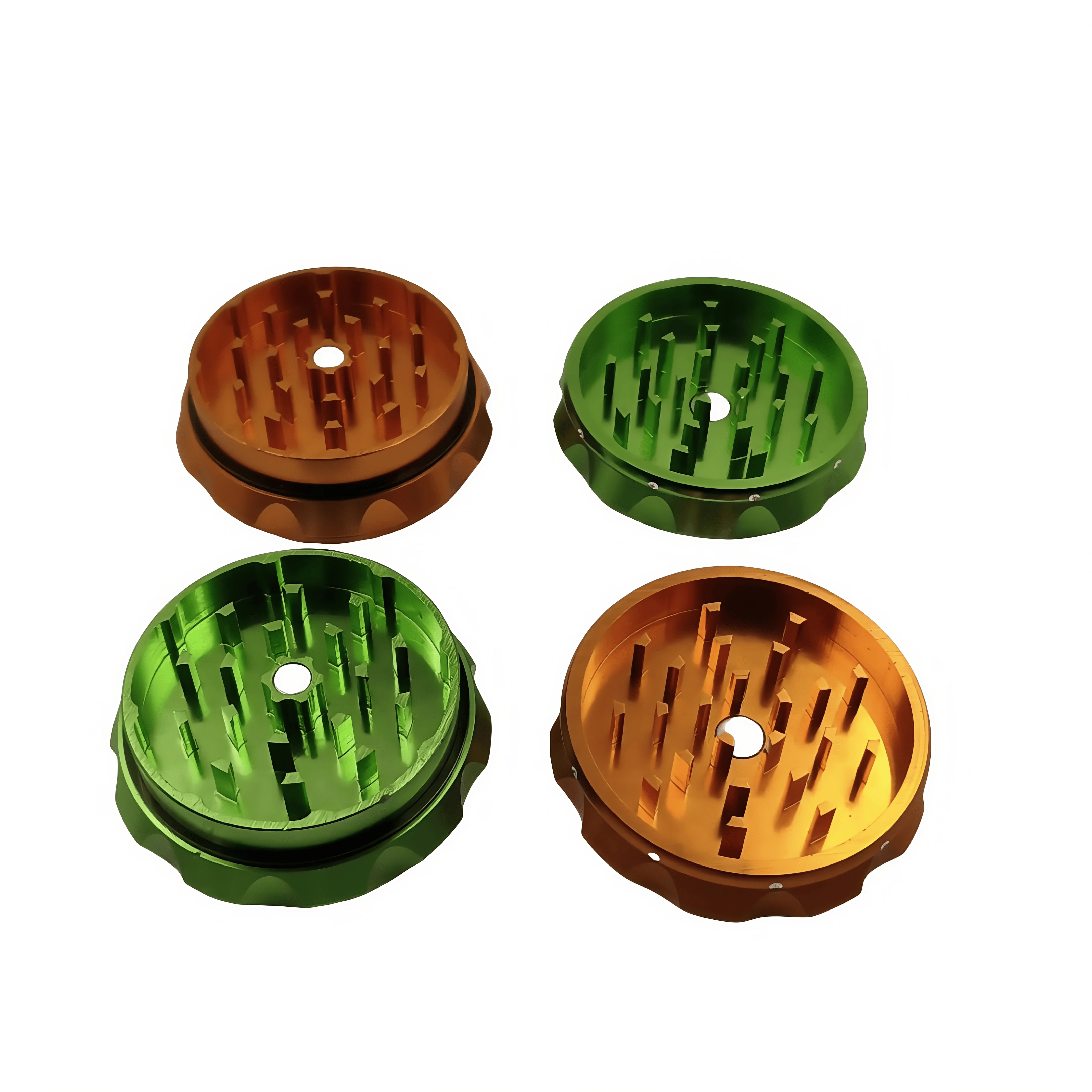 Premium Heavy-Duty Herb Grinder with Non-Slip Grip - Variety of Color Options - Sharp Diamond Teeth