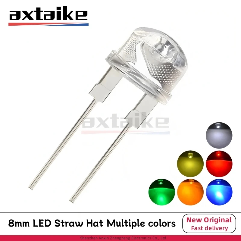 20 Pezzi 8 Mm Acqua Chiara Luce Rossa Cappello Di Paglia - Foto 10