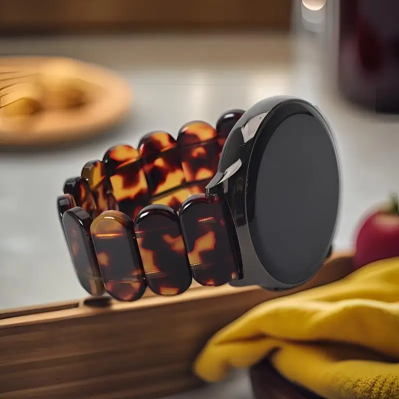 Stylish Elastic Resin Strap Bracelet for Smartwatches – Unisex Design
