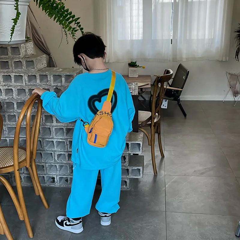 Crossbody Bag with Letter Waistbag for Boy Girl with Adjustable Belt Kids Shoulder Bags crossbody bags waist packs