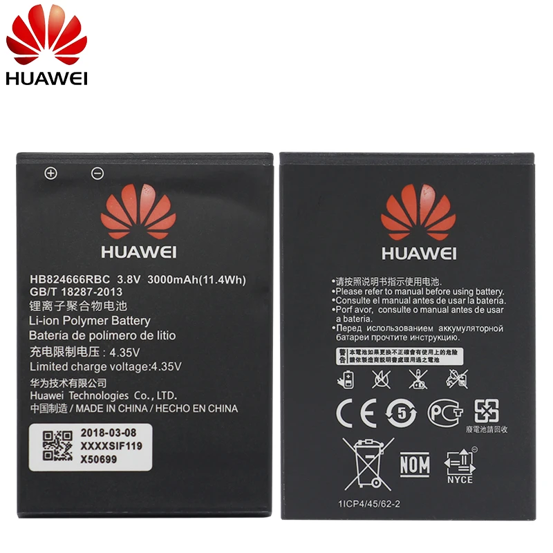 HB824666RBC Replacement Battery 3000mAh For Huawei WIFI Router E5577