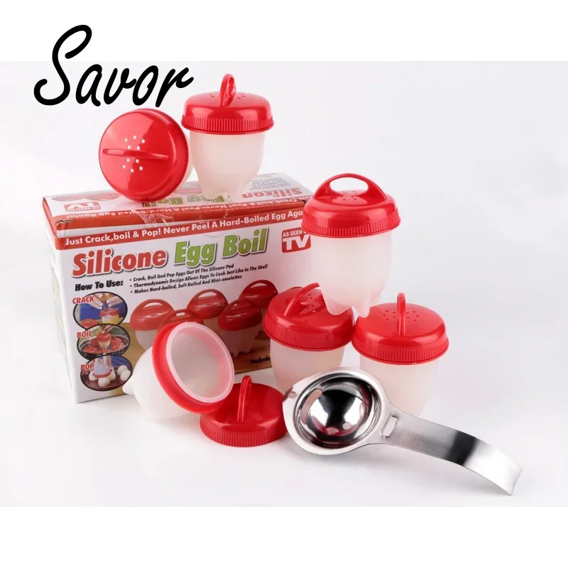 Description Picture 2 of item6-1Pc/Set Egg Poachers Cooker Silicone Non-Stick  Boiler Cookers Pack Boiled s Mold Cups Steamer Kitchen Gadgets Tools
