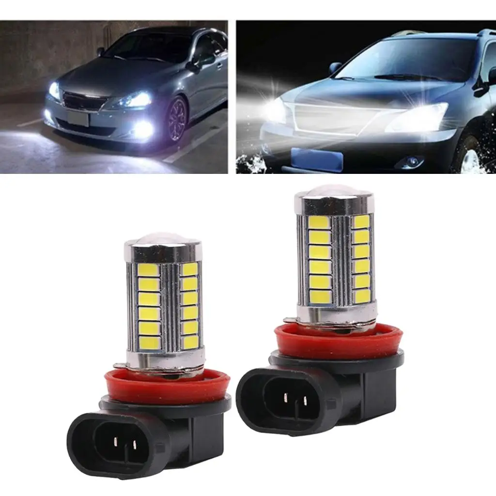 Xenon White H11 21 LED Fog Driving Light Bulbs 2x 12V ~ 24V for Cars auto led light