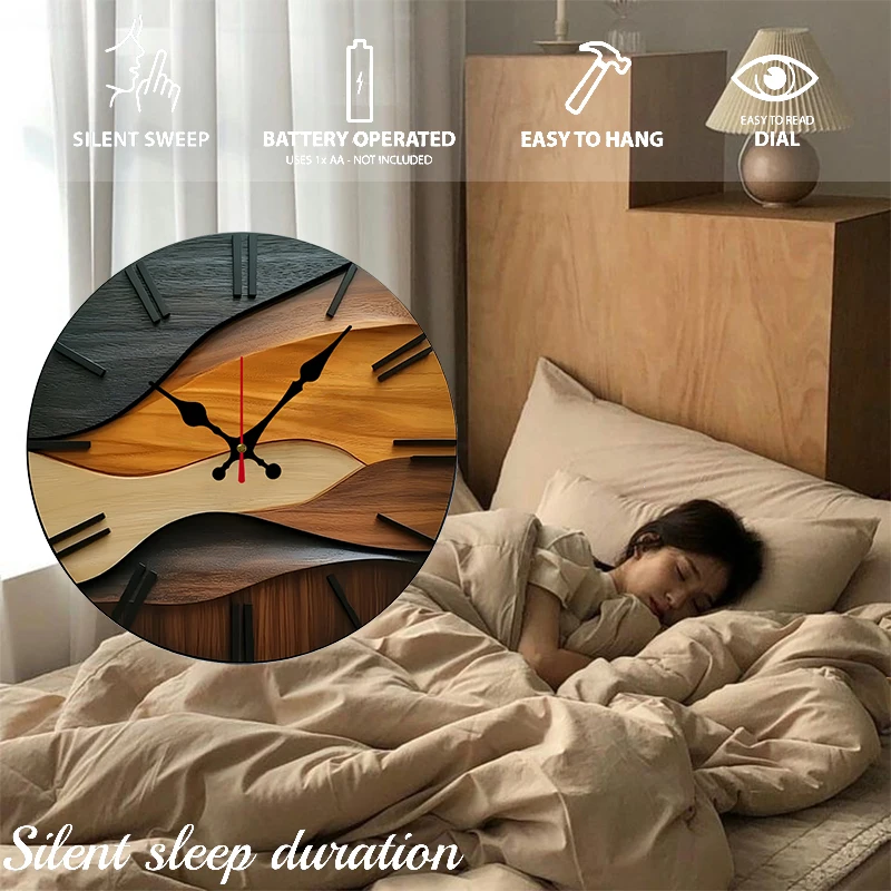 Nordic Wooden Wall Clock 4