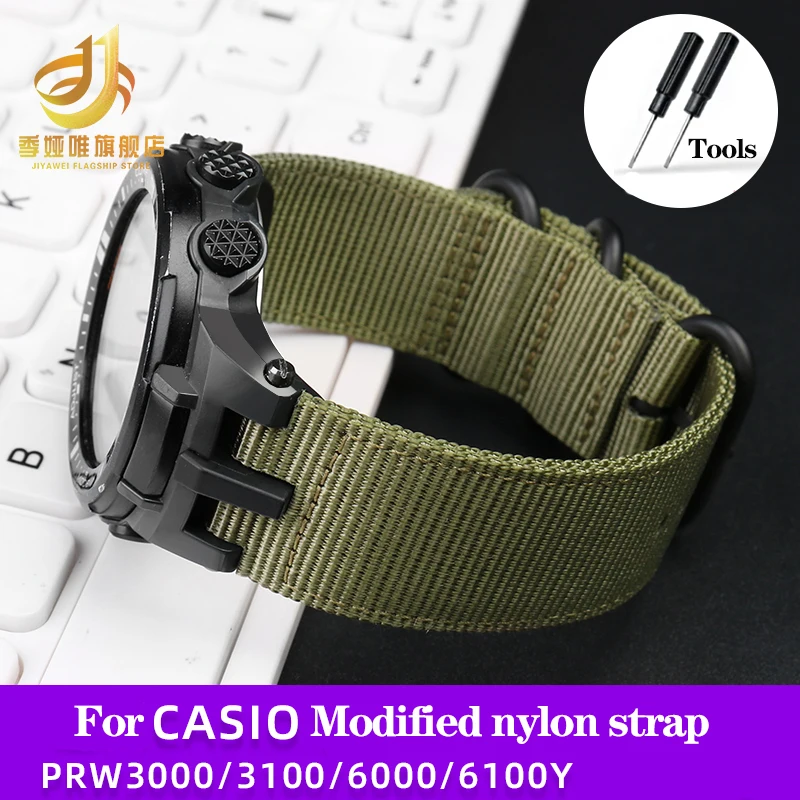 Durable Nylon Waterproof Outdoor Sports Watch Strap Bracelet