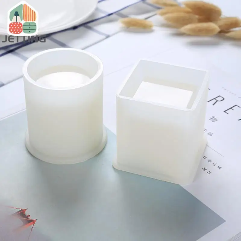 Pen Holder Crystal Silicone Casting Molds Cup Pot Makeup Brush Organizer Epoxy Resin Molds For DIY Jewelry Making Supplies silicone mold