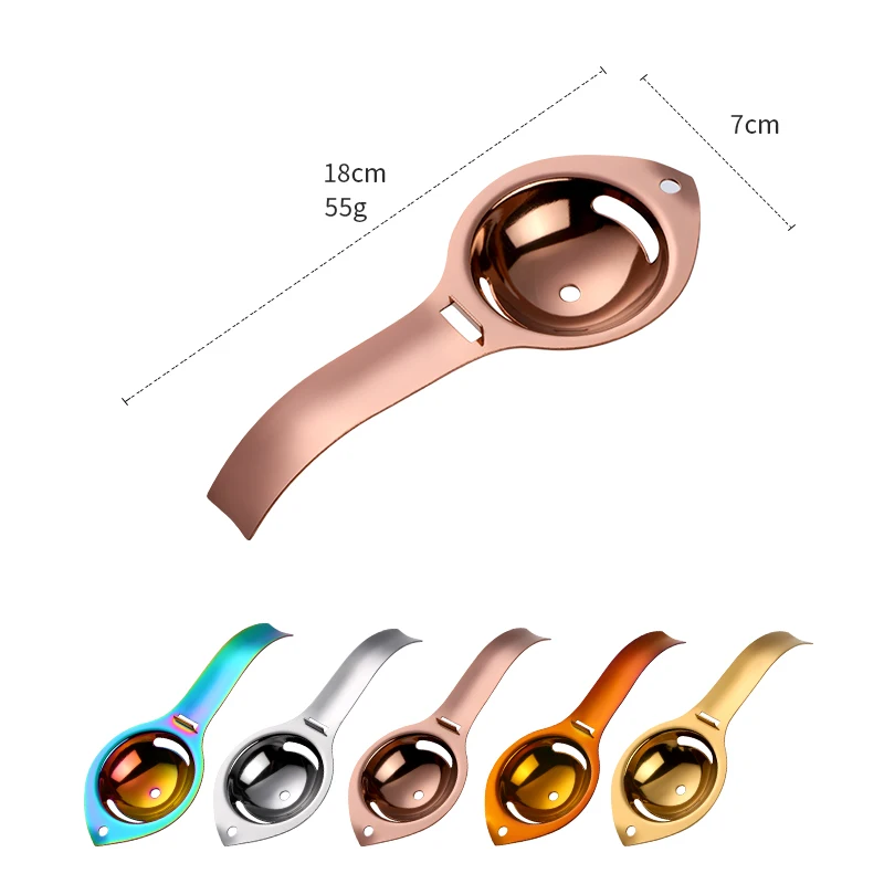 1PC Egg Separator Stainless Steel Egg Yolk White Separator Filter Handle Divider Baking Cooking Tools Kitchen Gadgets egg separator