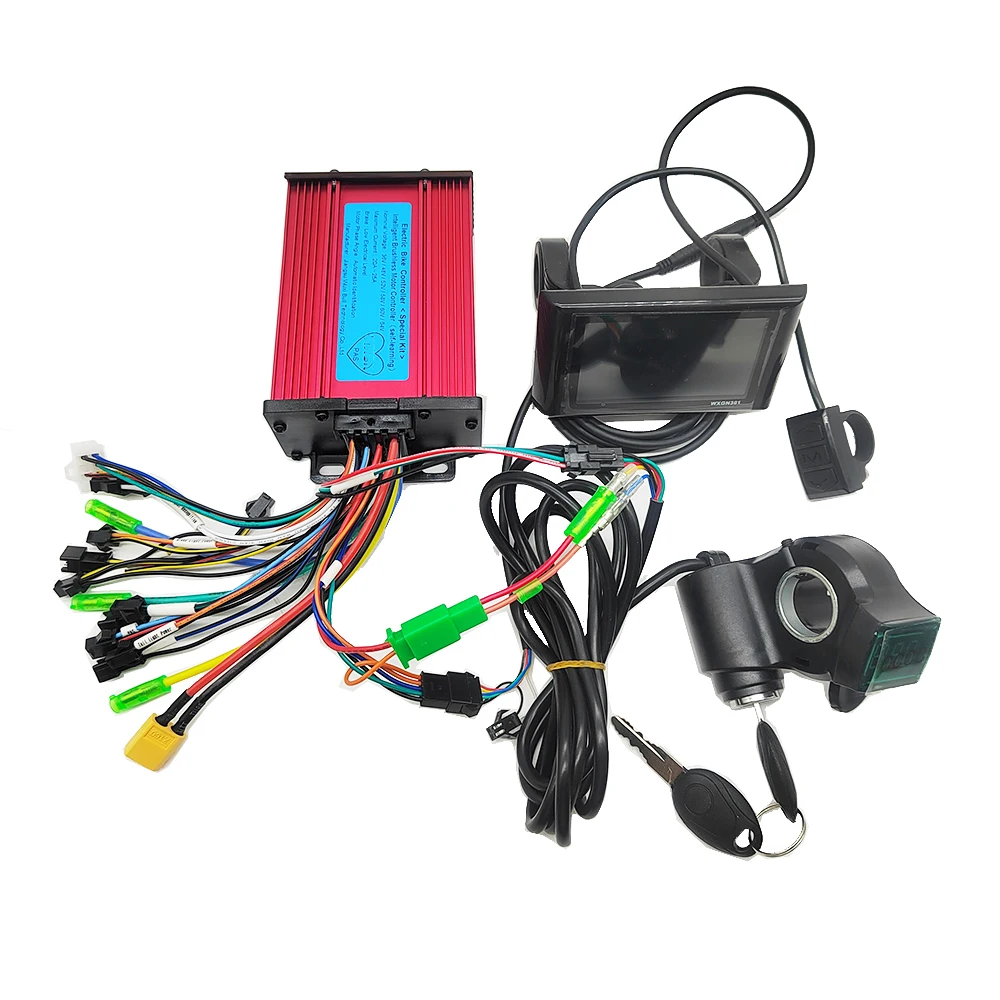 36V 48V 60V 350W 500W 600W Max25a E-Bike/Elektro roller Bürstenloser Controller mit LCD-Display und Gas für Elektro fahrrad – Detail 5