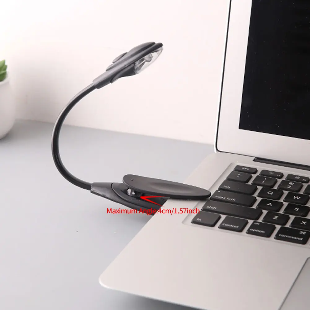 USB Rechargeable Reading Book Light With Detachable Flexible Clip Portable Lamp Kindle eBook Readers Night Light