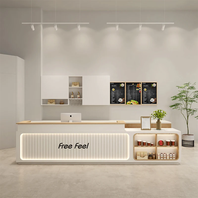 Рисунок 2 - Простые современные информационные столы для ресепшн