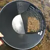 Outdoor 38cm/15inches Gold Pan with Dual Riffles Gold Washing Pan Basin for Gold Prospecting Useful Black M4YD 2