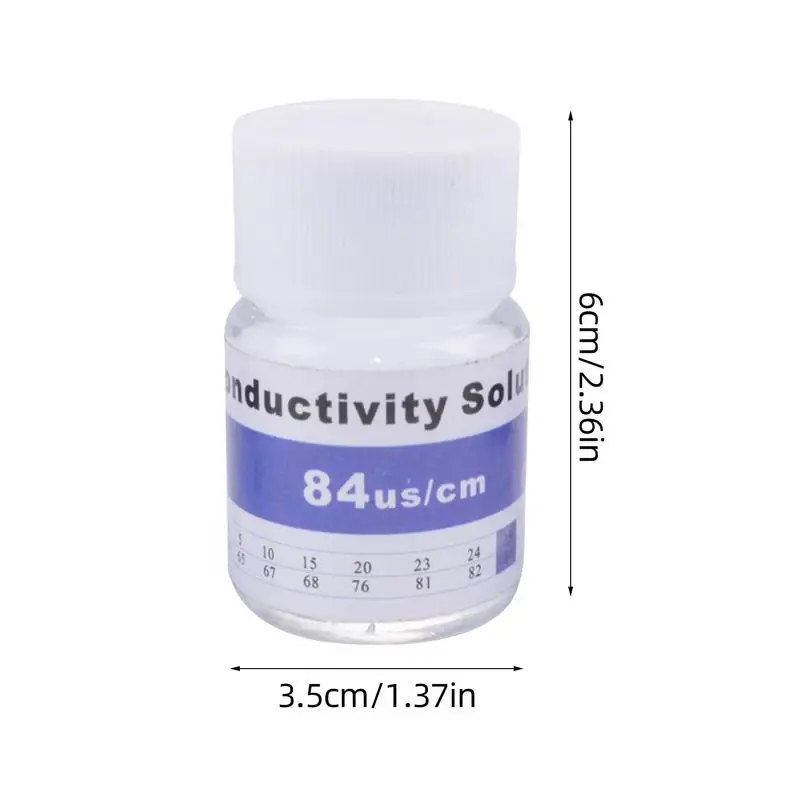 TDS calibration Liquid buffer solution 25ml 84us/cm 1413us/cm 12.88ms/cm 35PPT 1382PPM calibration solution for EC TDS tester 6