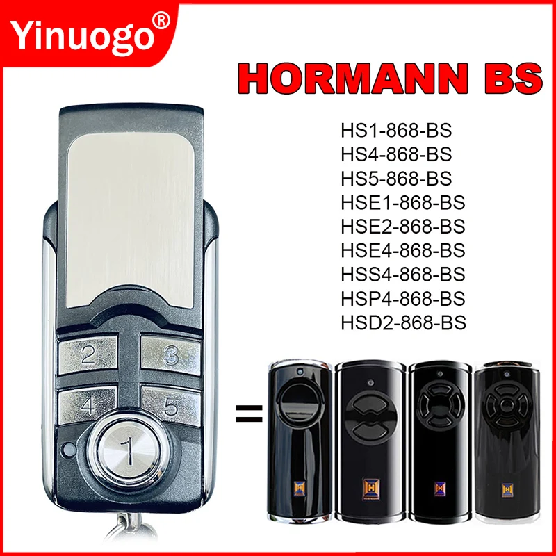 Hormann Bisecur Telecomando Hormann Hse2 Hse4 Hs5 Hs1 Hs4 868 Bs Garage Door Command Gate Opener 868Mhz Trasmettitore Wireless