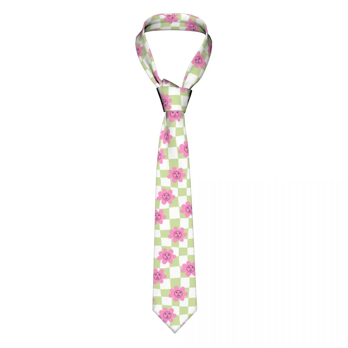 

Colorful Daisy Flowers Wavy Psychedelic Neckties Men Women Fashion Polyester 8 cm Classic Neck Ties Suits Accessories Cravat