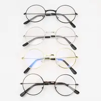 1 Pcs Glasses Children's Flat Mirror Small Round Glasses Newborn Clothes Accessories Retro Children Decorative Photography Props 1