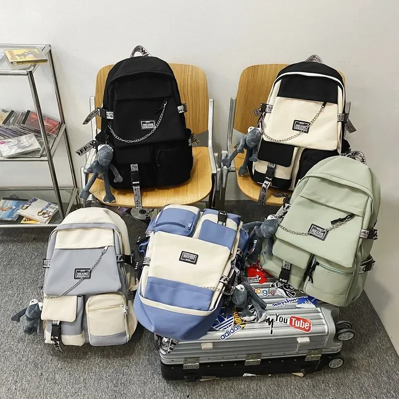 2026 Fashion Schoolbag Female Student Backpack Large Capacity Fashion Boy Backpack Computer Bag Femal School Backpack Travel Bag