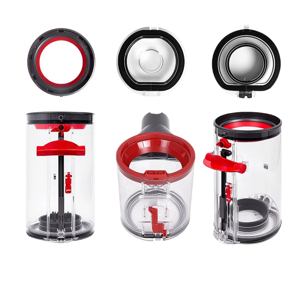 Universal Dust Bin Canister with Sealing Ring and Base Lid