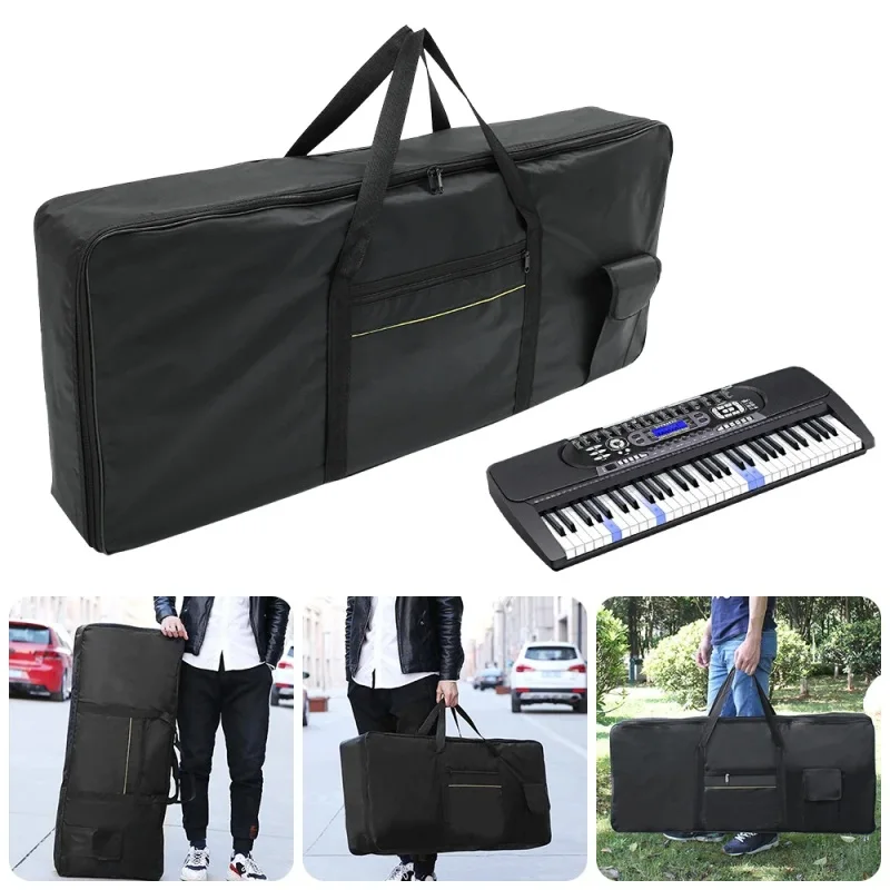 GoodTop 61 Key Instrument Keyboard Bag Waterproof Durable Anti Shock Electronic Piano Case Portable Electronic Organ Bag