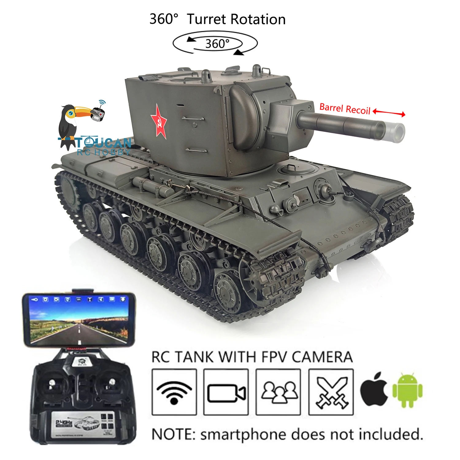 1/16サイズ戦車ラジコン　ソ連KV-II　ギガント　ヘンロン3949-1 Amazon.co.jp: 1 16戦車ラジコン ソ連KV-2 ギガント ヘンロン