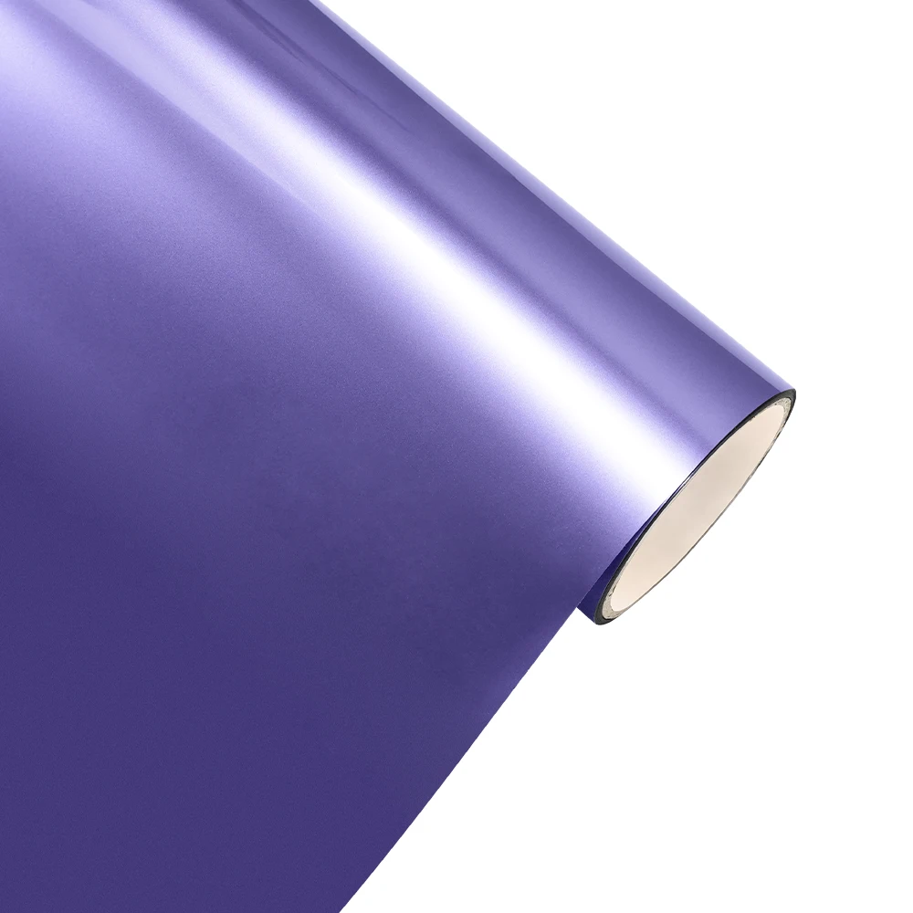 액체 금속 바이올라 퍼플 자동차 스티커 버블 프리 랩 비닐 필름 PET 자동차 데칼 바디 셀프 접착 스티커 자동차 액세서리