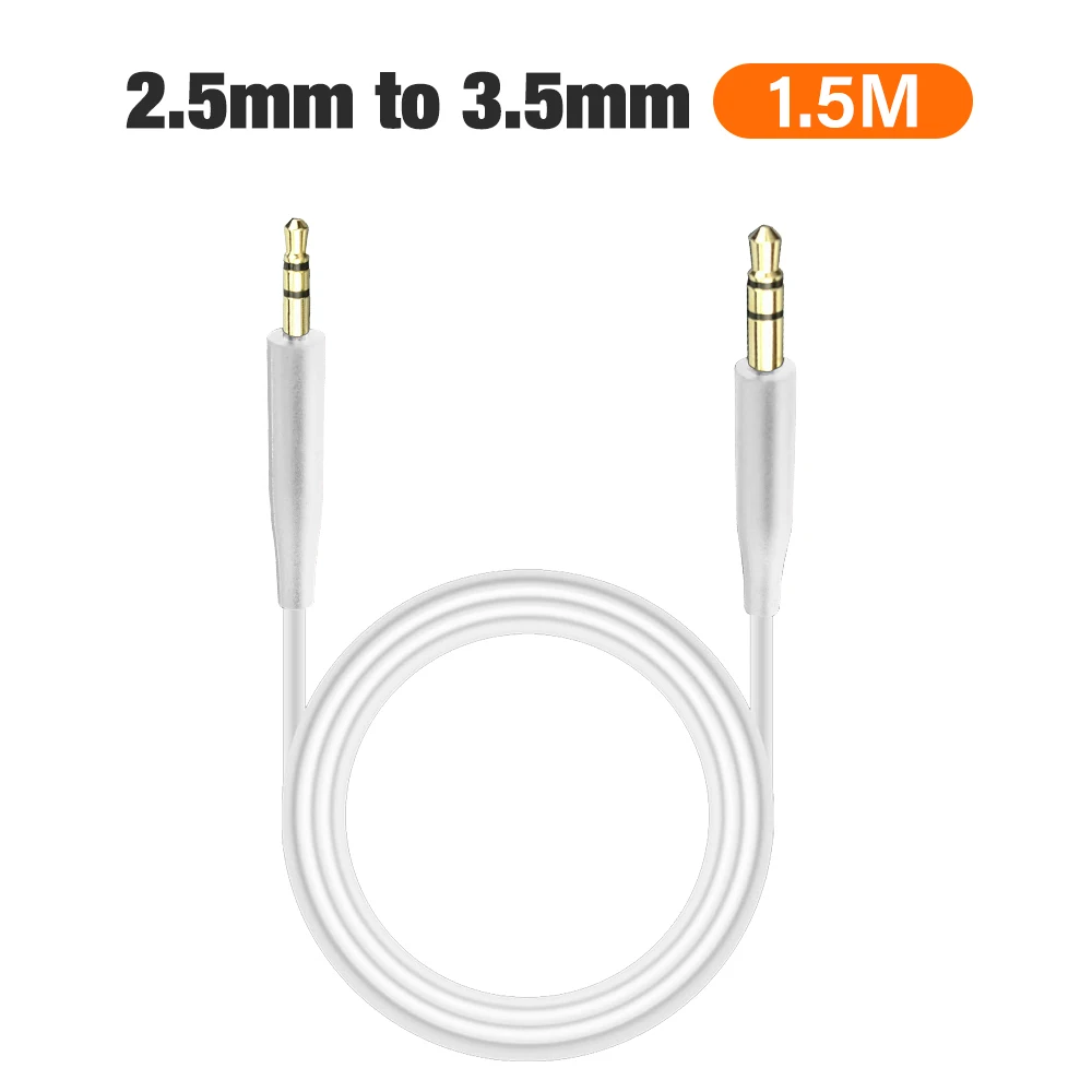 Premium 1.5m HIFI Audio Cable with 3.5mm to 2.5mm TRS Adapter AUX Jack