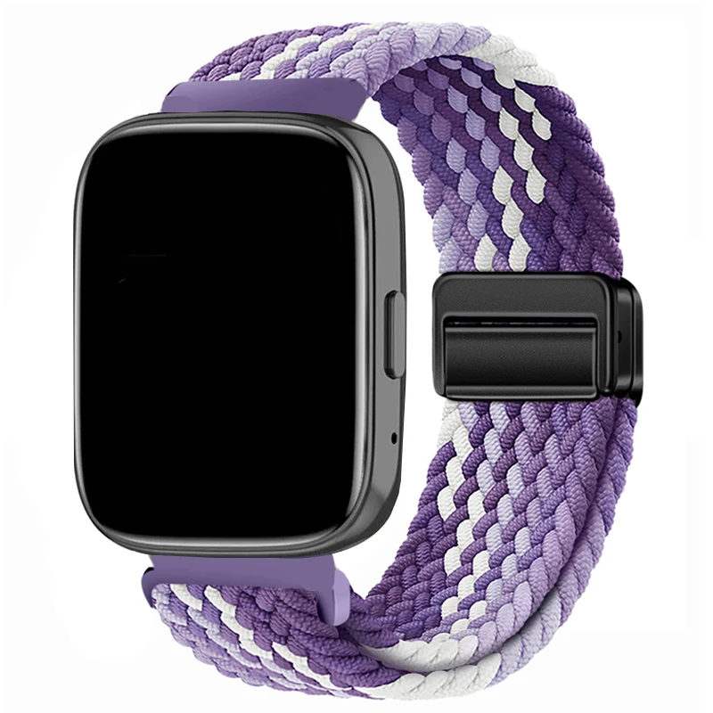 Braided Nylon Solo Loop Band with Magnetic Buckle