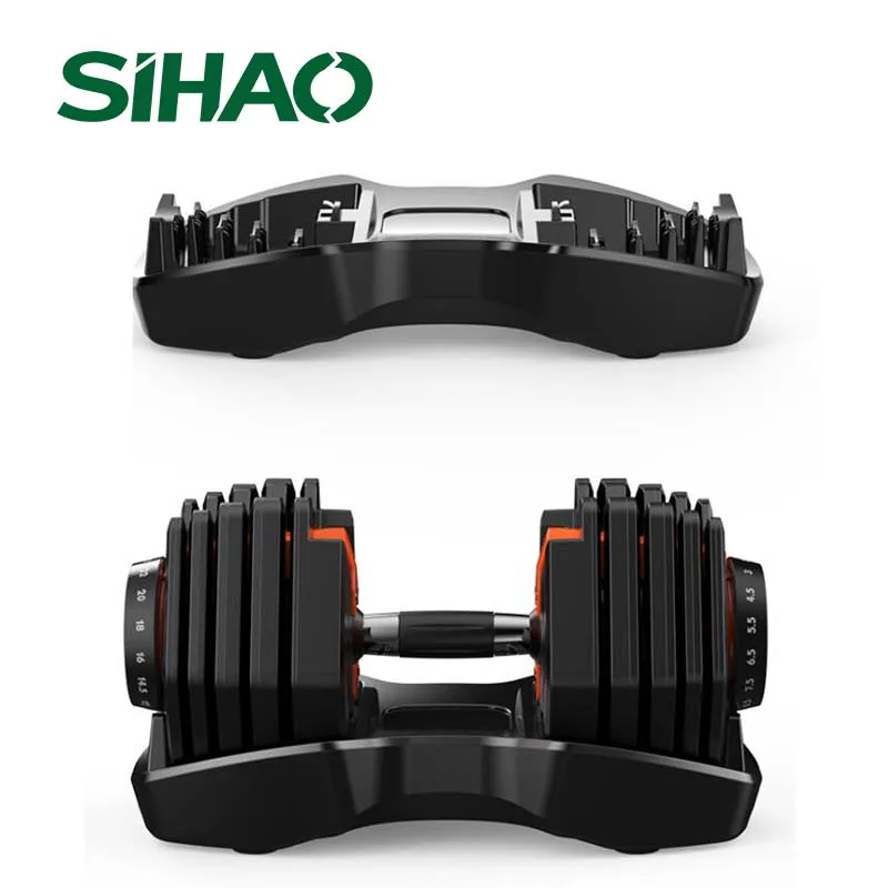 Manubri Regolabili Per Allenamento Fitness Manubri 24Kg Tonifica La Tua Forza E Costruisci I Tuoi Muscoli 5-52.5Lbs