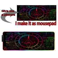 MRGLZY DIY Custom RGB Mouse Pad Game Table Pad Computer Mouse Pad LED Backlight Mouse Pad Keyboard Pad USB Glowing Mouse Pad - Image 2