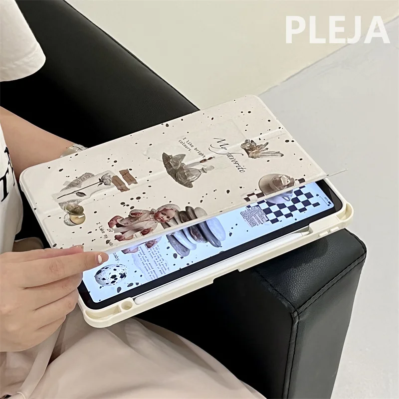 Coque pour iPad fleurs Art iPad Pro 11 12,9 10,5 10,2 9,7 pouces