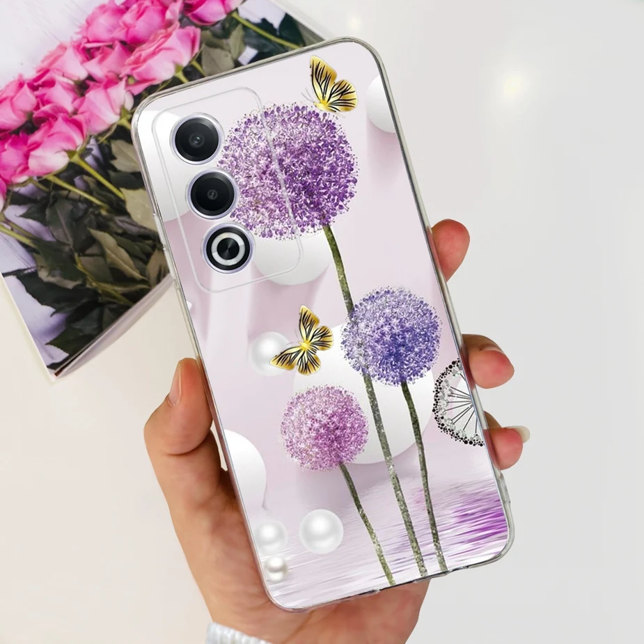 Luxury Flowers Painted Soft Silicone Phone Case - Elegant Bumper Cover