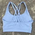 Gray Blue sports bra