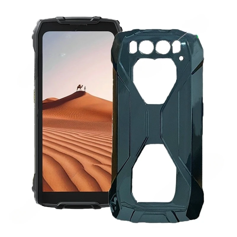 CAXKJE Custodia per Blackview BV9300 (6.70 Pollice) + Pellicola Vetro Temperato,Trasparente Cover Morbido Silicone Custodie TPU Cover,per BV9300