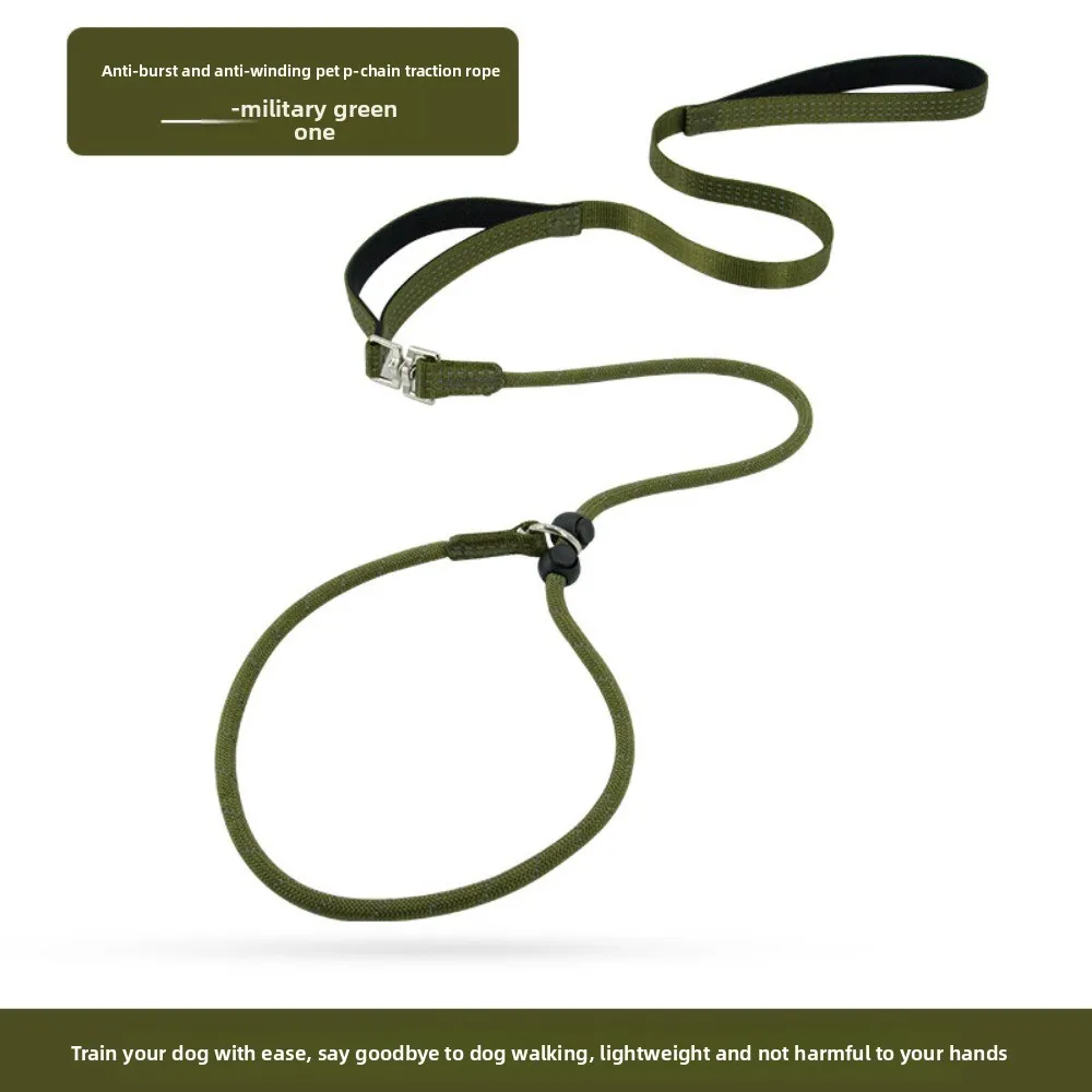 Szelki dla zwierząt, specjalna smycz treningowa z odblaskowym sznurkiem P, regulowana, zintegrowana smycz do spacerów.